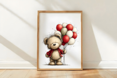 Whimsical Birthday Teddy Bear Clipart Product Image 3
