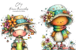 Beach Farm Animals PNG Clipart Product Image 1