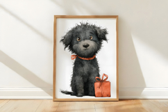 Whimsical Black Dog Clipart Product Image 3
