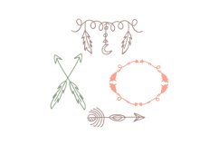 Whimsical Boho Elements SVG Cut File Product Image 1