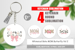 Boho MOM Butterfly Keychain Product Image 1