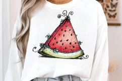 Whimsical Boho Watermelon Clipart Product Image 3