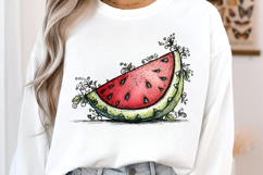 Whimsical Boho Watermelon Clipart Product Image 3