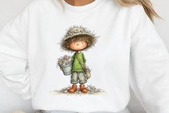 Whimsical Boy Summer Clipart Product Image 2