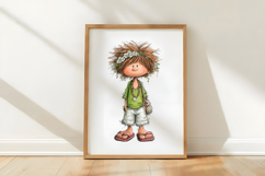 Whimsical Boy Summer Clipart Product Image 3