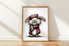 Whimsical Nurse Bunny Clipart Product Image 3