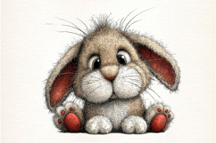 Whimsical Bunny Easter Clipart Product Image 2