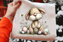 Whimsical Bunny Easter Clipart Product Image 2