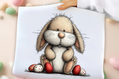 Whimsical Bunny Easter Clipart Product Image 3