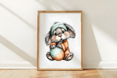 Whimsical Bunny Easter Clipart Product Image 3