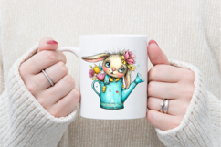 Whimsical Bunny Peeking Clipart Product Image 4