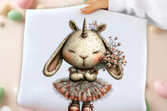 Whimsical Bunny Unicorn Clipart Product Image 2