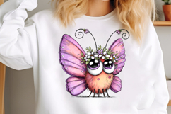 Whimsical Butterfly Flower Clipart Product Image 2