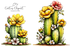 Whimsical Cactus Clipart Product Image 1