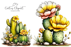 Whimsical Cactus Clipart Product Image 1