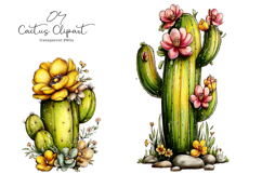 Whimsical Cactus Clipart Product Image 1