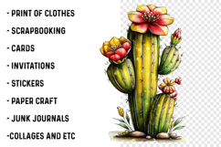 Whimsical Cactus Clipart Product Image 2