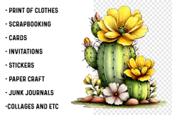 Whimsical Cactus Clipart Product Image 2