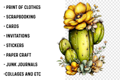 Whimsical Cactus Clipart Product Image 2