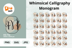 Whimsical Calligraphy Monogram Product Image 1