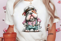 Whimsical Captain Bruno Bulldog Png Clipart Product Image 2