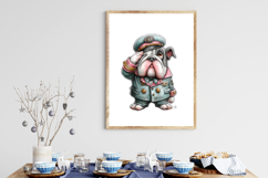 Whimsical Captain Bruno Bulldog Png Clipart Product Image 3