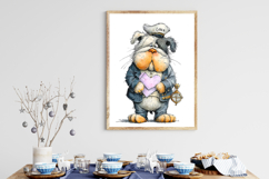Whimsical Captain Bruno Bulldog Sublimation Product Image 3