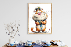 Whimsical Captain Bruno Bulldog Sublimation Product Image 3