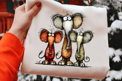 Whimsical Cat Animal Clipart Product Image 2