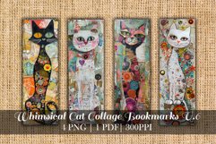 Whimsical Cat Collage Bookmark V.6 Product Image 1