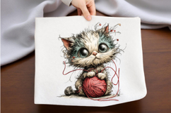 Whimsical Cat Clipart Product Image 2