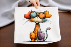 Whimsical Cat Clipart Product Image 2