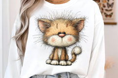 Whimsical Cat Clipart Product Image 3