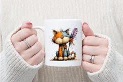 Whimsical Cat Clipart Product Image 4