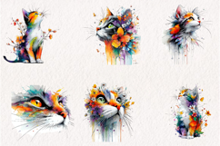 Whimsical Cat Clipart PNG Product Image 2