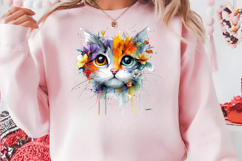 Whimsical Cat Clipart PNG Product Image 3
