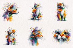 Whimsical Cat Clipart PNG Product Image 5