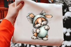Whimsical Cat Easter Clipart Product Image 2