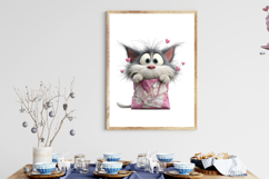 Whimsical Cat Sublimation PNG Product Image 3