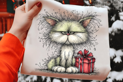 Whimsical Cats Christmas Clipart Product Image 2