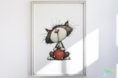 Whimsical Cats Christmas Sublimation Product Image 2