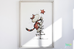 Whimsical Cats Christmas Sublimation Product Image 2