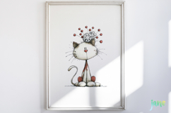 Whimsical Cats Christmas Sublimation Product Image 2