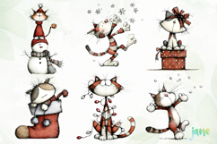 Whimsical Cats Christmas Sublimation Product Image 8