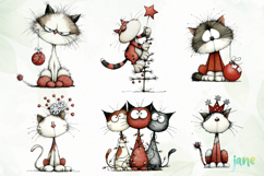 Whimsical Cats Christmas Sublimation Product Image 7