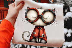 Whimsical Cats Clipart Sublimation Product Image 2