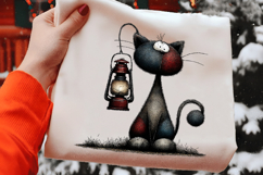 Whimsical Cats Clipart PNG Product Image 2