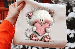 Whimsical Cats Valentines Day Clipart Product Image 2