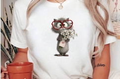 whimsical cats valentines day clipart Product Image 3