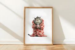 Whimsical Cats Valentines Day Clipart Product Image 3